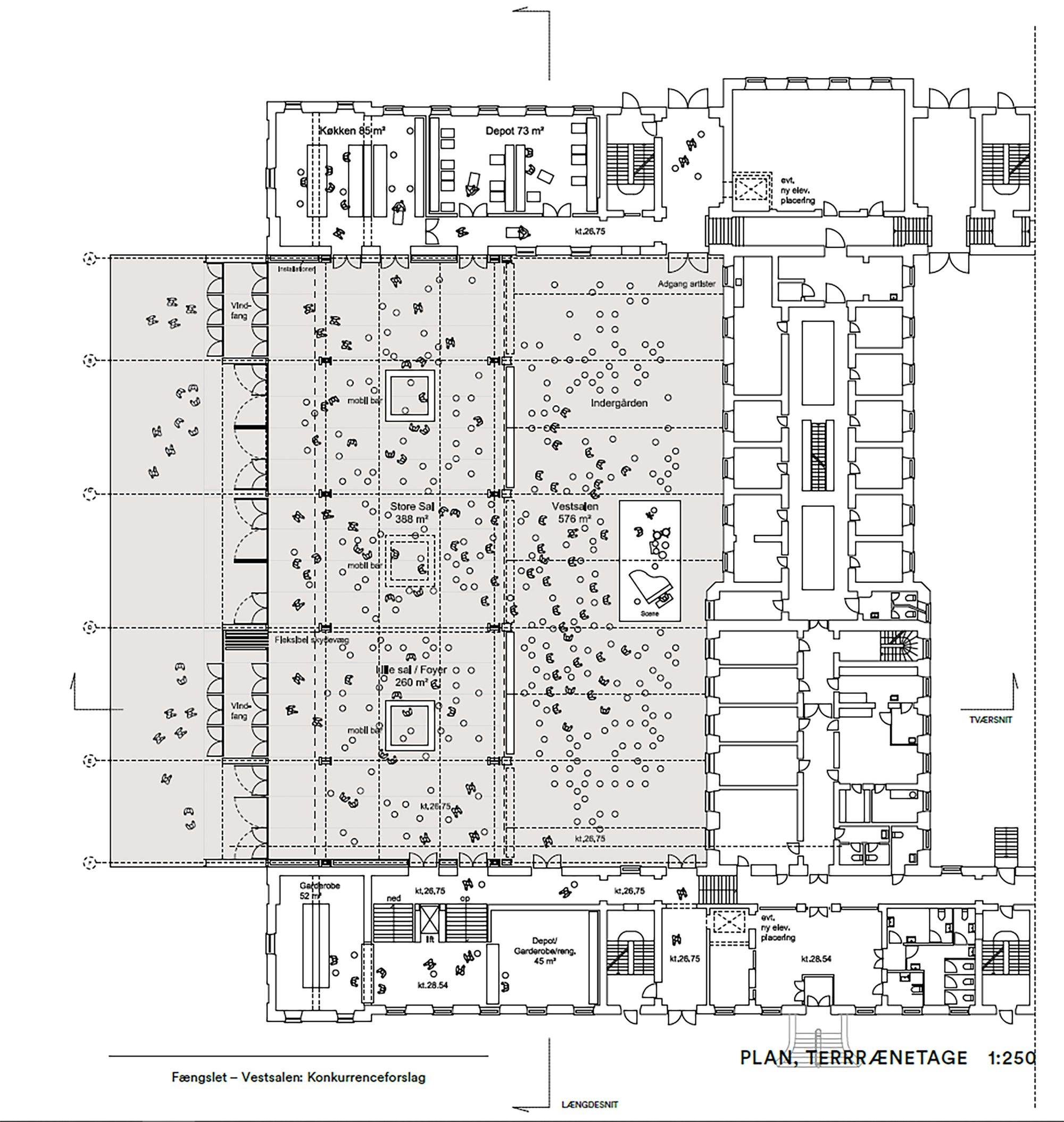 FÆNGSLET Vestsalen Transformation