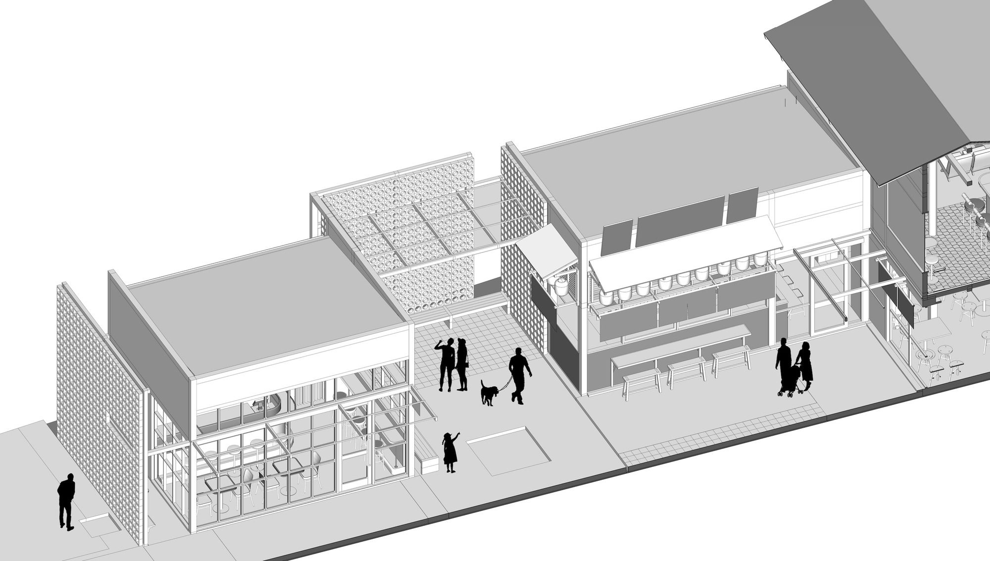 BLOQyard Restaurants and Cafés