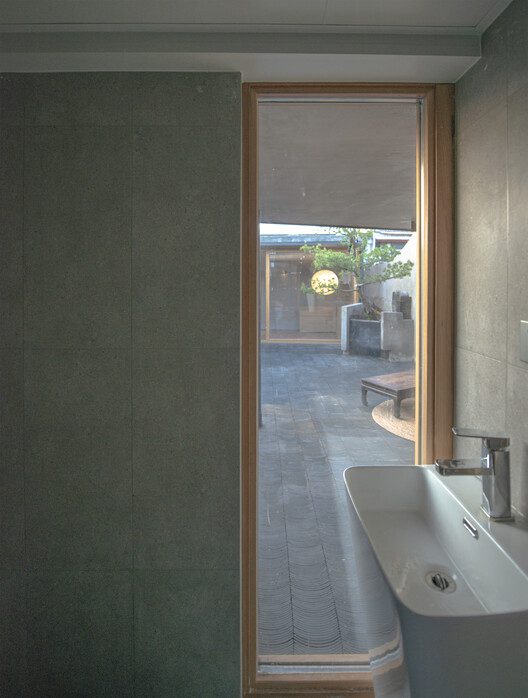 Bathroom window view