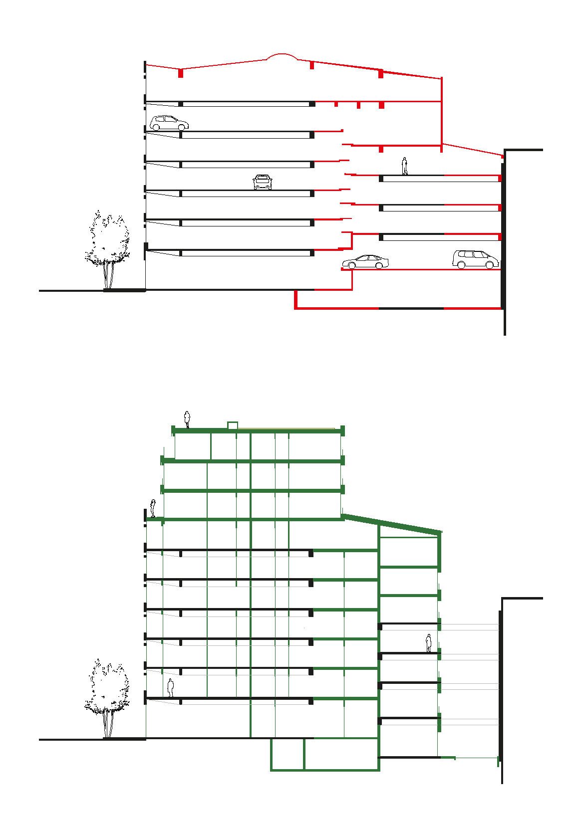 Garage Building into 63 Apartment Building