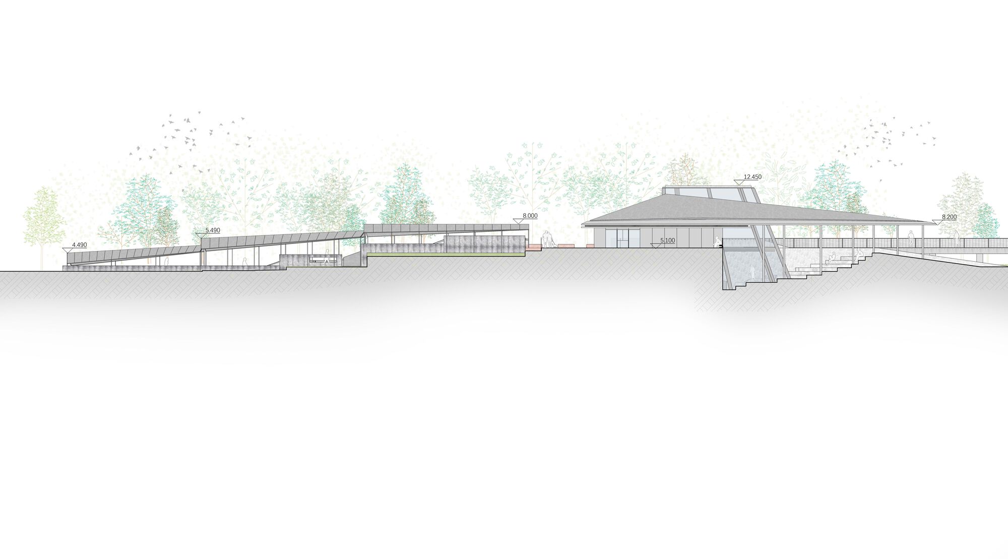 The Jianshi Station & the Tingyun Station