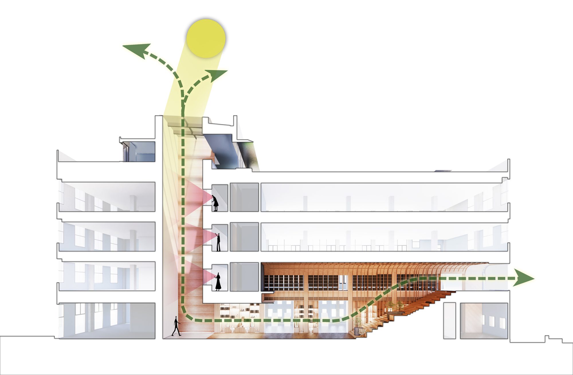 West elevation. Image Courtesy of DUTS design40