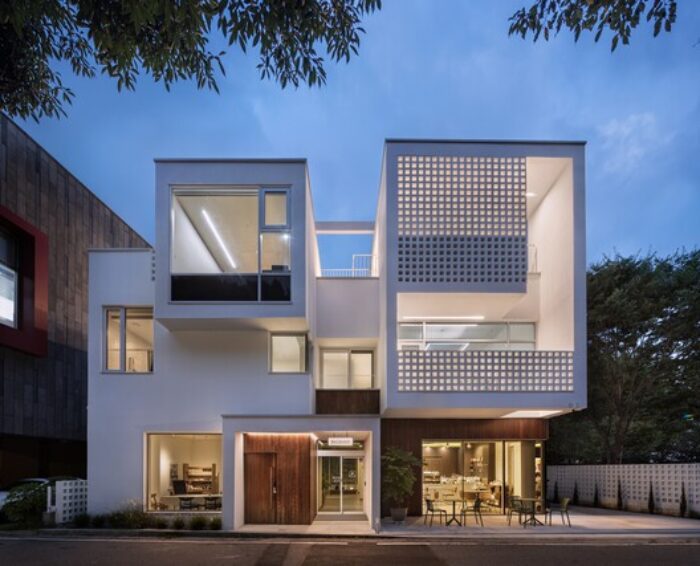 white brick house plan architects office 18 White Brick House