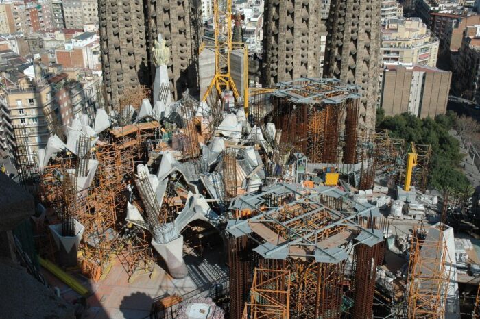 Construction of the central towers, 2007 © Todd Heiden
