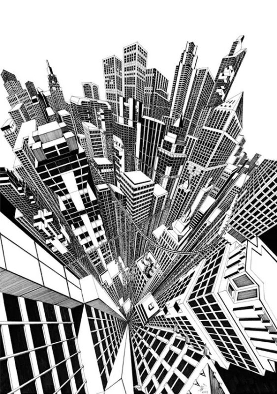 Building perspective drawings look distorted