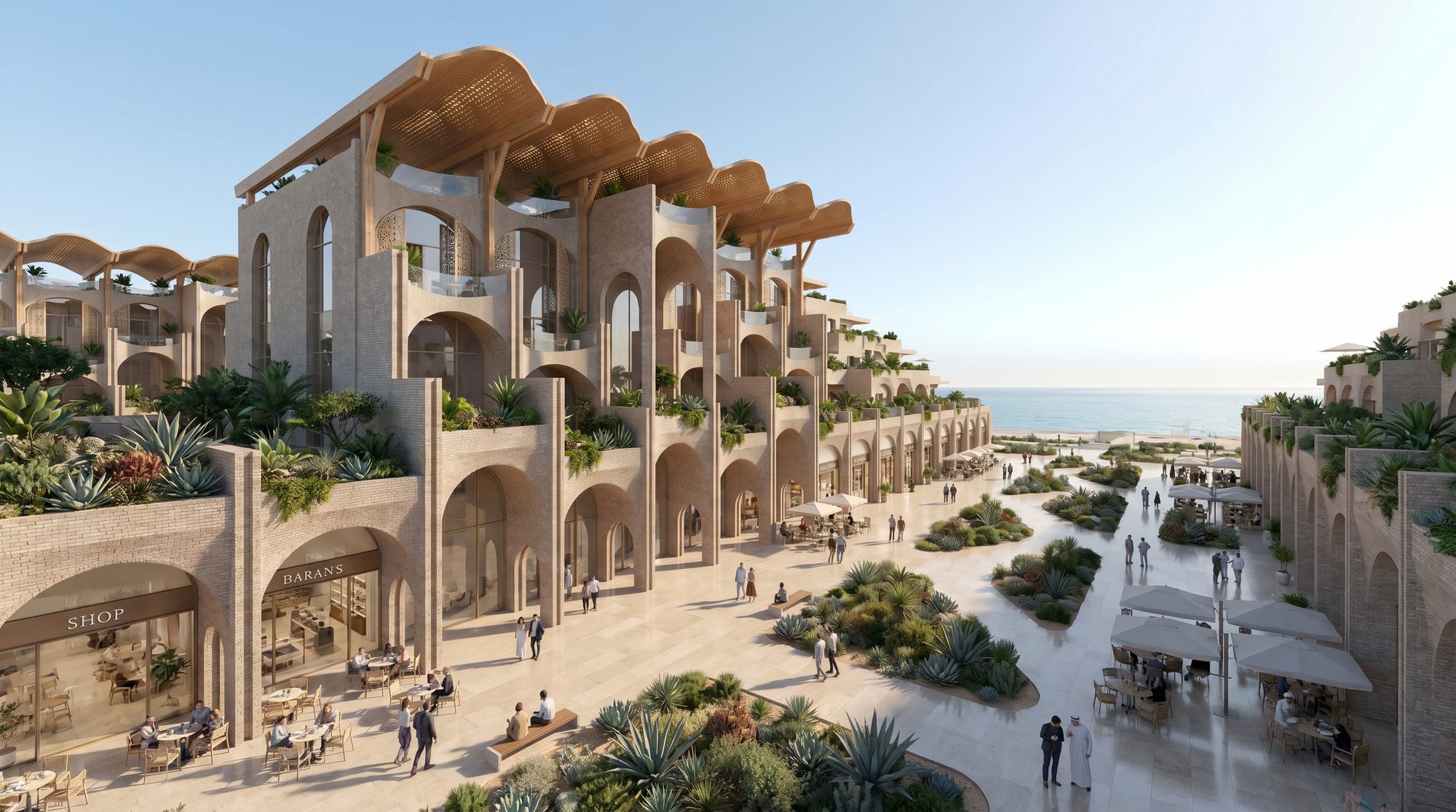 Al Sabri residential district rendering in the Benghazi 2050 plan
