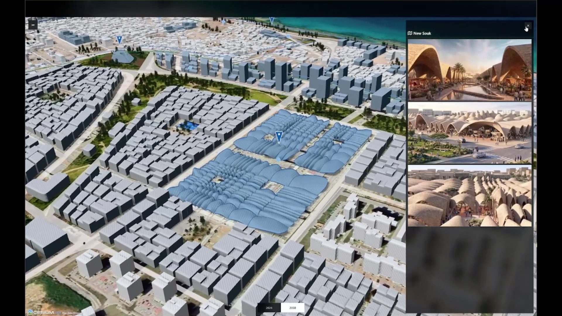 Waterfront promenade concept in the Benghazi Old Town plan