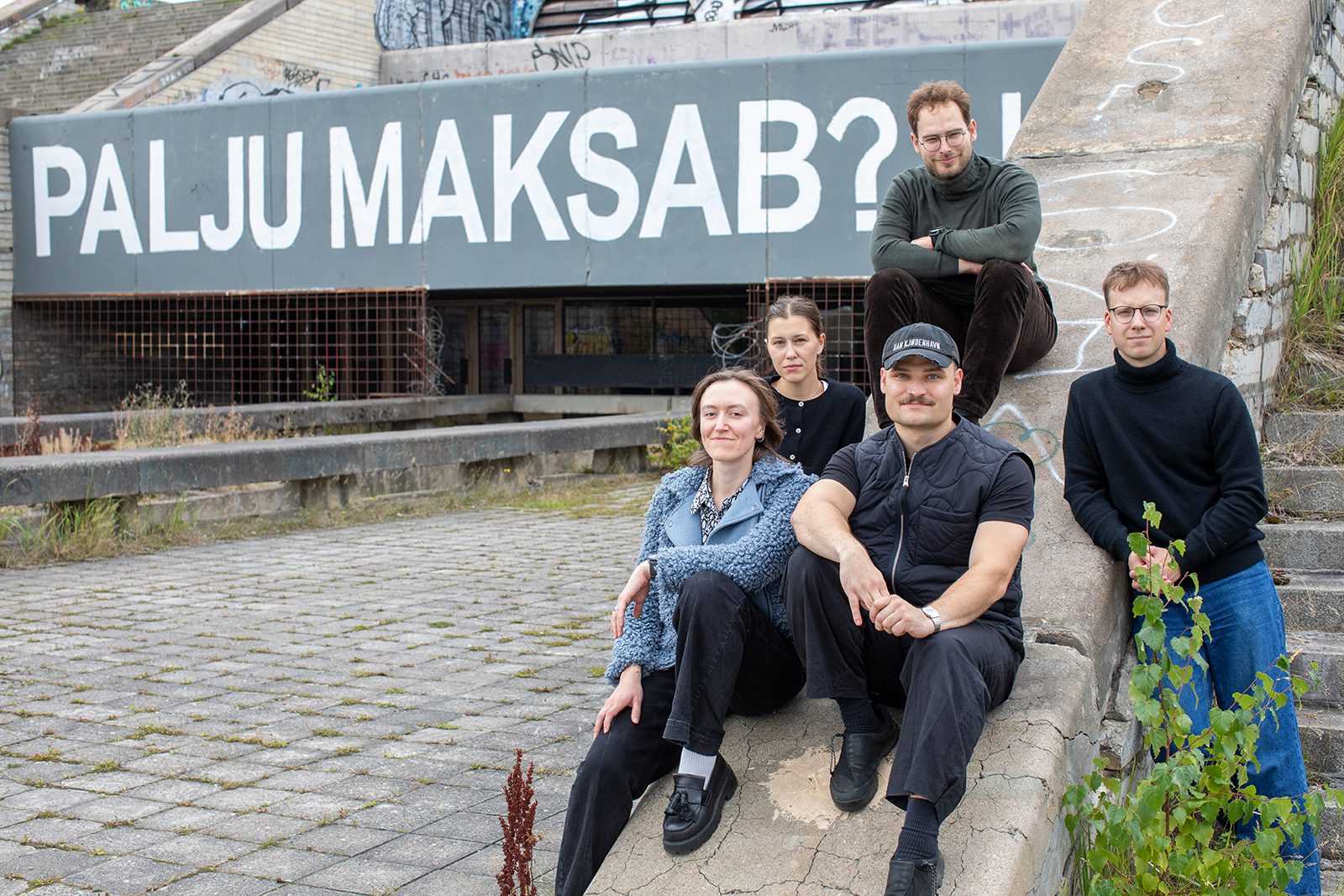 Portrait of the Aru Ma- Architects team behind the Resonance pavilion