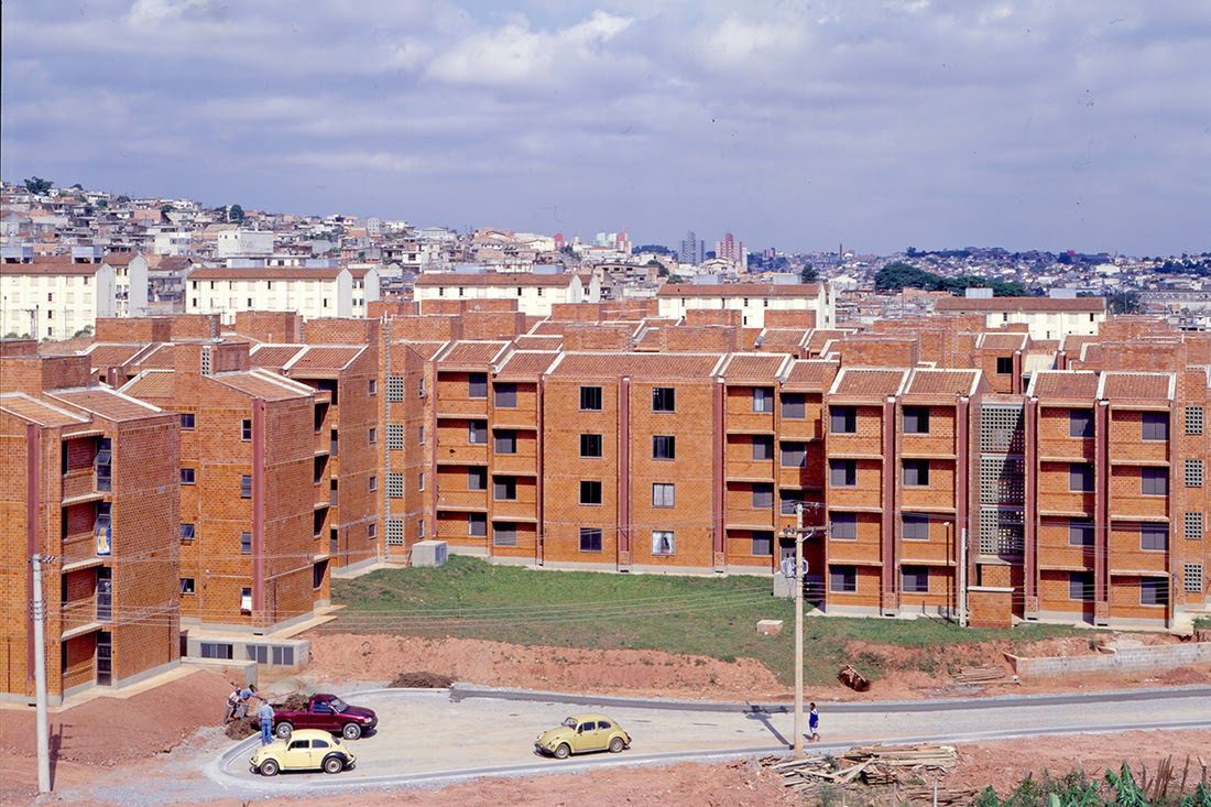 União da Juta collective housing project built with community participation in Brazil