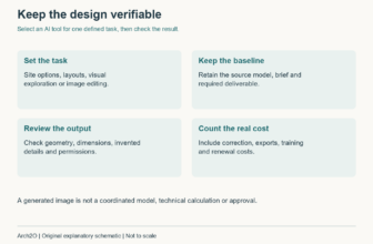 Four steps for evaluating AI design tools while retaining a checked design baseline.