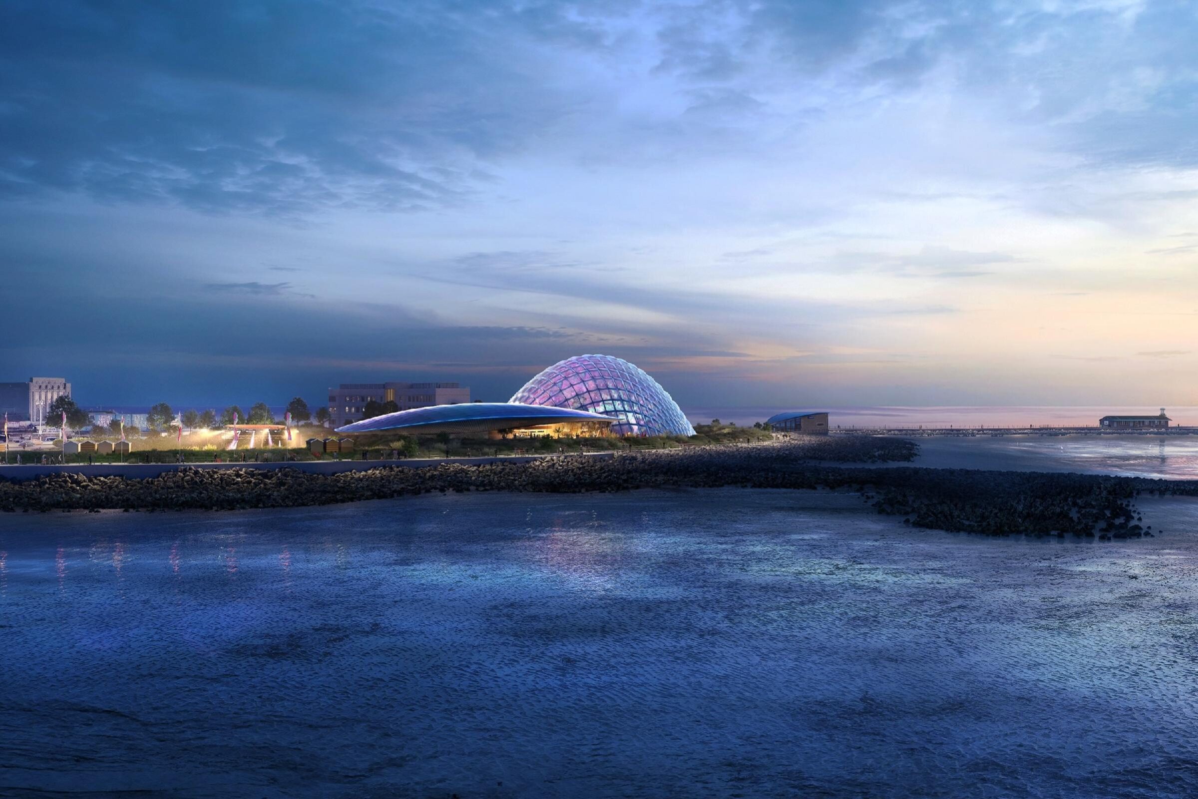 Eden Project Morecambe visitor attraction designed by Grimshaw, funded with £2.5m from Pears Foundation