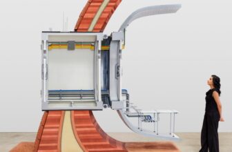 AENARA's Off-World Habitat Wall Section model showing layered Mars habitat wall construction at Powerhouse