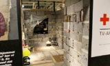 A Syrian War Damaged House Displayed in Ikea.