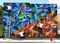 Colorful Geometry Murals | Matt W. Moore