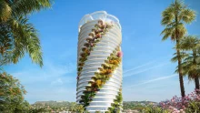 Foster + Partners Unveils ‘The Star’ Tower Wrapped in Lush Spiral Gardens