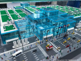 Lego model of Javits Center