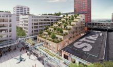 MVRDV Unveils Innovative Mixed-Use Tribune-Shaped With Communal Terraces