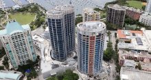 New Photos Reveal OMA’s Triplet Towers Undergoing Construction in Miami