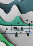 Paper Landscape Illustrations | Eiko Ojala