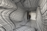 Perspective Rooms with Line Patterns | Peter Kogler