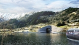 Snøhetta Produces Conceptual Renderings of a Full-Scale Ship Tunnel in Norway
