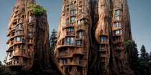 Surreal Symbiotic Architecture Created By Artificial Intelligence In Manas Bhatia