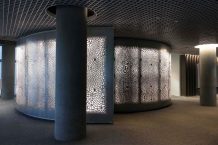 Synthesis Design + Architecture (SDA) Creates Data-Based Pattern for an Interior Wall at IBM Watson