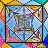 Transformation of ugly electric tower to stained glass lighthouse | Ali Hwang, Hae-Ryan Jeon, Ghung Ki